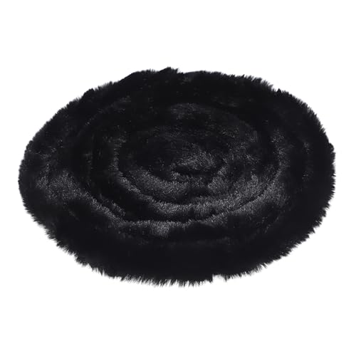 WOONEKY Fluffy Kunstpelz Fellband Schwarz Weiches Furry Ribbon für DIY Bekleidung Dekorative Fellimitat Bastelaccessoire für Mützen Jacken und Kostüme WOONEKY Fluffy Kunstpelz Fellband Schwarz Weiches Furry Ribbon für DIY Bekleidung Dekorative Fellimitat Bastelaccessoire für Mützen Jacken und Kostüme von WOONEKY