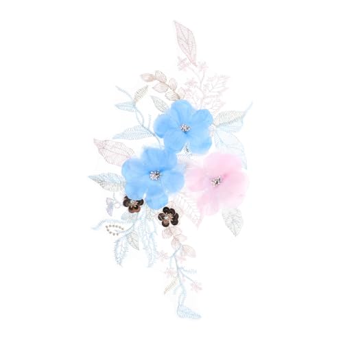 WOONEKY Großer Blumen Bestickter Stoffpatch zum Aufnähen Robuster DIY Kleidung Flicken mit Leuchtenden Farben Strapazierfähiger Applikationsstoff für Shirts Hüte Hosen und Modegestaltung WOONEKY Großer Blumen Bestickter Stoffpatch zum Aufnähen Robuster DIY Kleidung Flicken mit Leuchtenden Farben Strapazierfähiger Applikationsstoff für Shirts Hüte Hosen und Modegestaltung von WOONEKY