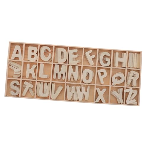 WOONEKY Holzbuchstaben Set für Aufbewahrungstray Diy Mini Buchstaben aus Holz Deko für Zuhause und Partys Fördert Kreativität und Ordnung WOONEKY Holzbuchstaben Set für Aufbewahrungstray Diy Mini Buchstaben aus Holz Deko für Zuhause und Partys Fördert Kreativität und Ordnung von WOONEKY