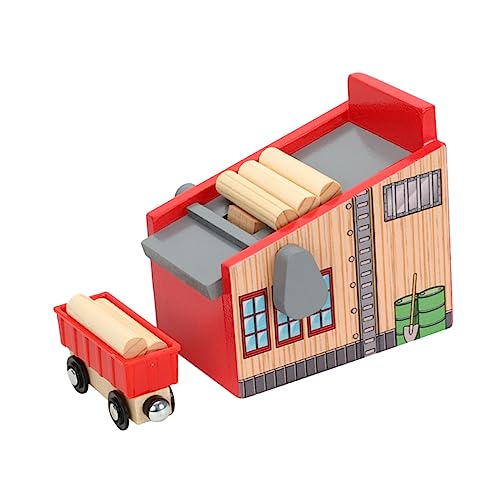 WOONEKY Holzeisenbahnspielzeug Satz für Kinder Einzigartige Holzbausatz Szenenzubehör für Interaktive Spielaktivitäten WOONEKY Holzeisenbahnspielzeug Satz für Kinder Einzigartige Holzbausatz Szenenzubehör für Interaktive Spielaktivitäten von WOONEKY