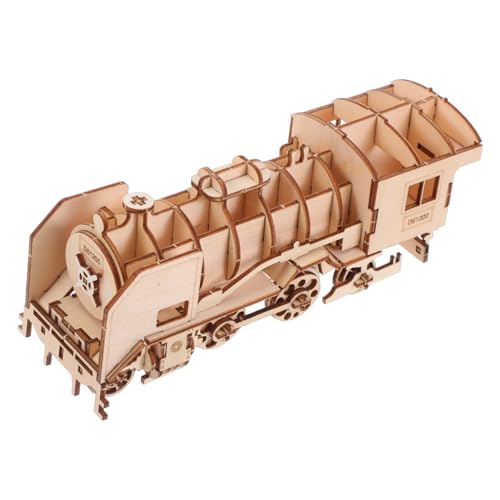 WOONEKY Holzpuzzle Zugmodell für DIY Holzbausatz Handgefertigtes Lernspielzeug Hand Auge koordination Pädagogisches Bastelset aus Hochwertigem Holz WOONEKY Holzpuzzle Zugmodell für DIY Holzbausatz Handgefertigtes Lernspielzeug Hand Auge koordination Pädagogisches Bastelset aus Hochwertigem Holz von WOONEKY