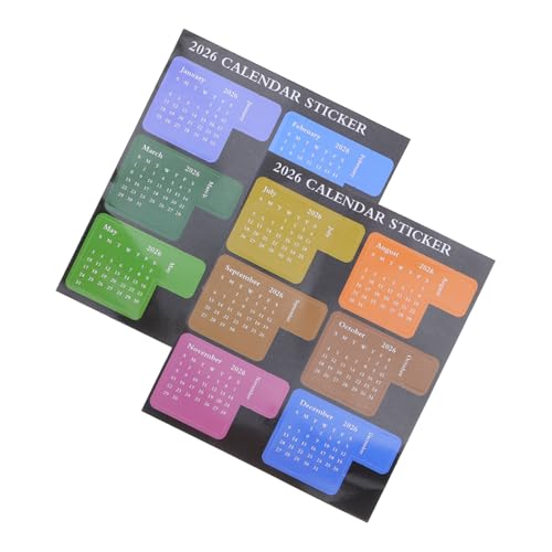 WOONEKY Kalender Aufkleber und Monatsplaner Haftnotizen Selbstklebende Index und Lesezeichen Tabs für Notizbücher Journale Scrapbooking WOONEKY Kalender Aufkleber und Monatsplaner Haftnotizen Selbstklebende Index und Lesezeichen Tabs für Notizbücher Journale Scrapbooking von WOONEKY