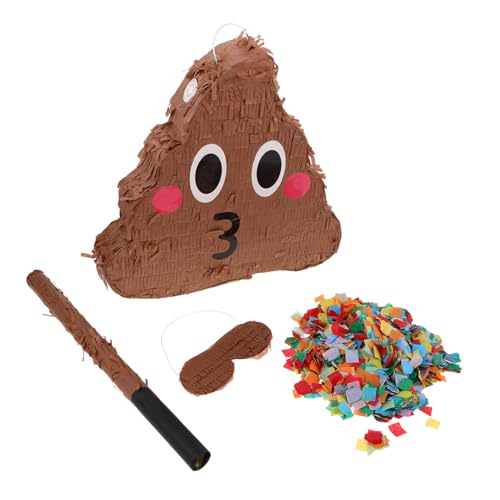 WOONEKY Lustiges Poop Piñata mit Augenmaske und Konfetti Partyspiel für Erwachsene Originelle Geburtstagsdeko Interaktives Partyzubehör für Mädchen Zufällige Farbe WOONEKY Lustiges Poop Piñata mit Augenmaske und Konfetti Partyspiel für Erwachsene Originelle Geburtstagsdeko Interaktives Partyzubehör für Mädchen Zufällige Farbe von WOONEKY