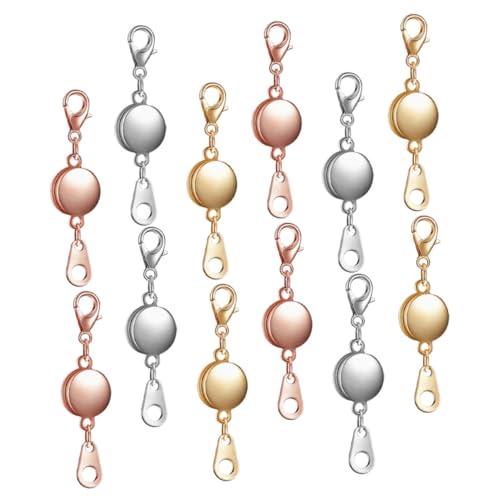 WOONEKY Magnetverschluss Schmuckverschluss für Armbänder und Halsketten Teiliges Einfache Installation Langlebig Eleganter Verbinder für DIY Schmuckherstellung von WOONEKY