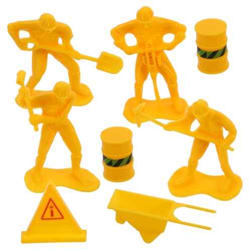 WOONEKY Mini Bauarbeiter Figuren Set Realistische Baustellen Dekoration für Geburtstagskuchen Teiliges Set mit Einzigartigem Baustellen Thema Einfach Anzuwenden und Robust für Lebhafte WOONEKY Mini Bauarbeiter Figuren Set Realistische Baustellen Dekoration für Geburtstagskuchen Teiliges Set mit Einzigartigem Baustellen Thema Einfach Anzuwenden und Robust für Lebhafte von WOONEKY