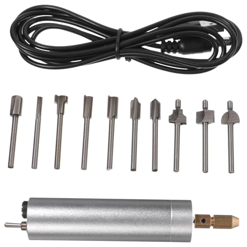 WOONEKY Mini Elektrowerkzeug Elektrischer Bohrer mit Niedrigem USB Wiederaufladbar Vielseitig zum Schleifen Polieren Gravieren für Präzises DIY Arbeiten WOONEKY Mini Elektrowerkzeug Elektrischer Bohrer mit Niedrigem USB Wiederaufladbar Vielseitig zum Schleifen Polieren Gravieren für Präzises DIY Arbeiten von WOONEKY