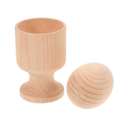 WOONEKY Montessori Holzspielzeug Set Eierbecher Mit Runden Holzfiguren Für Frühe Bildung Hand Augen Koordination Und Sensorisches Für Kleinkinder Und Babys WOONEKY Montessori Holzspielzeug Set Eierbecher Mit Runden Holzfiguren Für Frühe Bildung Hand Augen Koordination Und Sensorisches Für Kleinkinder Und Babys von WOONEKY