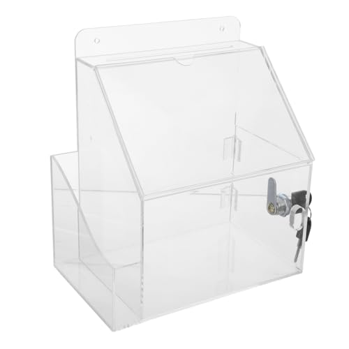 WOONEKY Multifunktionale Abstimmungsbox - -inhaber Tombolaboxen Für Tickets Visitenkartenetui Spendenboxen Für Fundraising -ticketspender Acryl Transparent WOONEKY Multifunktionale Abstimmungsbox - -inhaber Tombolaboxen Für Tickets Visitenkartenetui Spendenboxen Für Fundraising -ticketspender Acryl Transparent von WOONEKY