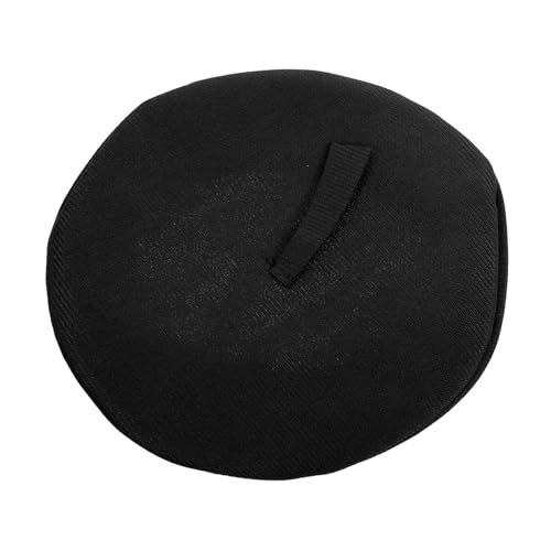 WOONEKY Puppenhut Beret für DIY Projekte Schwarzer Beret für Puppenbekleidung Wiederverwendbares Zubehör für Kreative Dekorationen und Bastelarbeiten von WOONEKY
