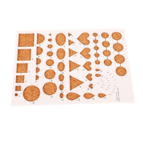 WOONEKY Quilling Vorlage Board aus Rostfreiem Material Langlebiges DIY Papier Quilling Werkzeug Präzise Schablone für Papierstreifen Kompakt und Tragbar für Anfänger und Handwerk von WOONEKY