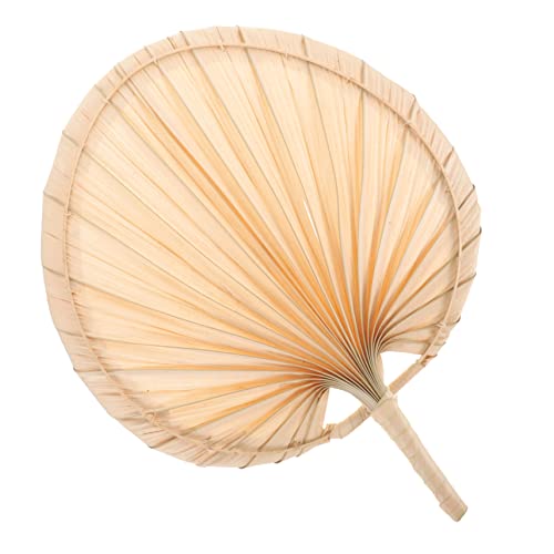 WOONEKY Retro Handgefertigter Sommerfächer aus Palmblatt Gewebter Chinesischer Handventilator mit Griff Leichter Natürlicher Vintage Fächer für Kühlung Dekoration Party und Hochzeit WOONEKY Retro Handgefertigter Sommerfächer aus Palmblatt Gewebter Chinesischer Handventilator mit Griff Leichter Natürlicher Vintage Fächer für Kühlung Dekoration Party und Hochzeit von WOONEKY