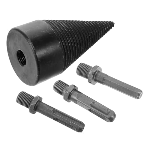 WOONEKY Schwerer Holzspaltbohrer mit Austauschbaren Köpfen Kompatibel für Hand Elektro und Schlagbohrer Robustes Material Vielseitiger Brennholzspalter für Effizientes Spalten von WOONEKY Schwerer Holzspaltbohrer mit Austauschbaren Köpfen Kompatibel für Hand Elektro und Schlagbohrer Robustes Material Vielseitiger Brennholzspalter für Effizientes Spalten von von WOONEKY