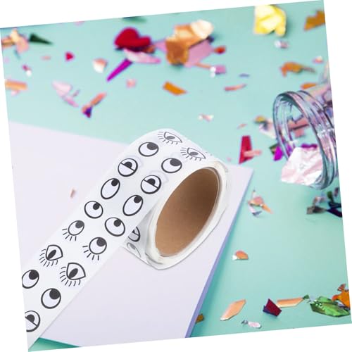 WOONEKY Selbstklebende Wackelaugen Aufkleber Rolle für DIY Basteln Cartoon Augen Sticker Scrapbooking Dekoration Schwarz WOONEKY Selbstklebende Wackelaugen Aufkleber Rolle für DIY Basteln Cartoon Augen Sticker Scrapbooking Dekoration Schwarz von WOONEKY