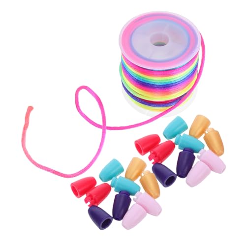 WOONEKY Sicherer Kunststoff Sicherheitsverschluss mit Farbigem Nylonband Abnehmbarer Endverschluss für Armband Lanyard Halskette Vielseitiger Perlenverbinder für DIY Schmuckherstellung WOONEKY Sicherer Kunststoff Sicherheitsverschluss mit Farbigem Nylonband Abnehmbarer Endverschluss für Armband Lanyard Halskette Vielseitiger Perlenverbinder für DIY Schmuckherstellung von WOONEKY