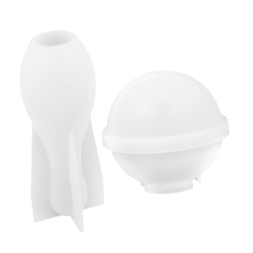 WOONEKY Silikonform Bowling DIY Gießform für Zuhause Langlebig Wiederverwendbar Kreativ mit Glitzer Trockenblumen Bastelform für Individuelle Dekoformen von WOONEKY