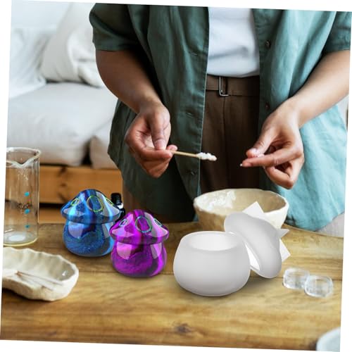WOONEKY Silikonform Pilz Aufbewahrungsdose Resinform für Epoxidharz DIY Basteln Flexibel Langlebig Wiederverwendbar Kleine Schmuckbox Kreative Dekoration WOONEKY Silikonform Pilz Aufbewahrungsdose Resinform für Epoxidharz DIY Basteln Flexibel Langlebig Wiederverwendbar Kleine Schmuckbox Kreative Dekoration von WOONEKY