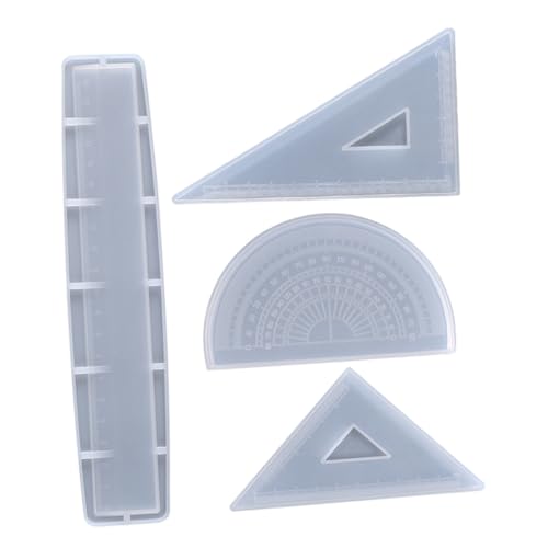 WOONEKY Silikonform für DIY Ruler Making Teiliges für Präzise Messungen und Ölbeständig Vielseitig Einsetzbar für Kreative Projekte für Epoxidharz Gestaltung von WOONEKY