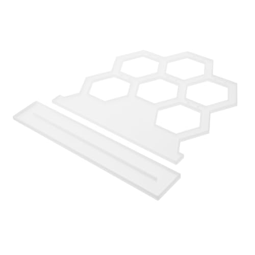WOONEKY Silikonform für Ohrringhalter DIY Gießform Sechseckig Epoxidharz Schmuckorganizer Langlebig Sicher Glatte Oberfläche für Einfache Entformung Kreative Bastelprojekte von WOONEKY