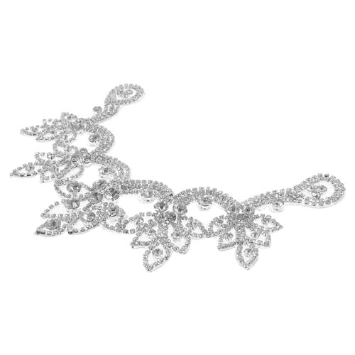 WOONEKY Strasssteine Aufbügeln Patch Glitzer Applikation für Schuhe Kleid DIY Dekoration Reparatur Zubehör für Taschen Hüte Kleidung von WOONEKY