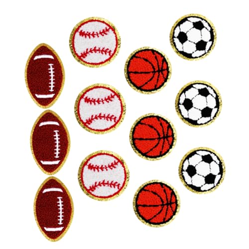 WOONEKY Teiliges Sport Bügelbilder Applikationen Baseball Basketball Football Fußball Bestickte Polyester Stoffpatches zum Aufbügeln oder Annähen Langlebig Farbecht für Kleidung Taschen WOONEKY Teiliges Sport Bügelbilder Applikationen Baseball Basketball Football Fußball Bestickte Polyester Stoffpatches zum Aufbügeln oder Annähen Langlebig Farbecht für Kleidung Taschen von WOONEKY