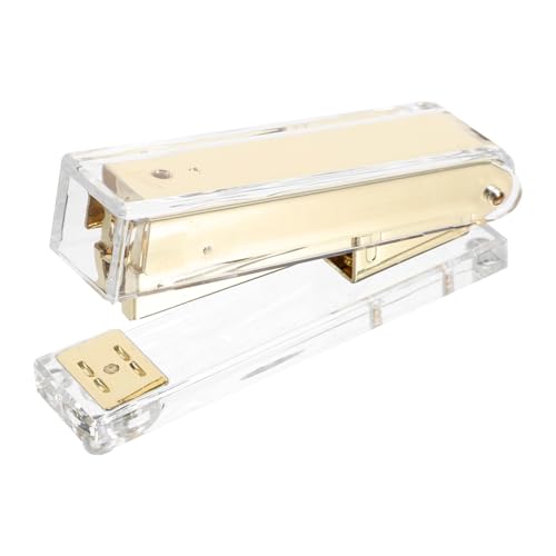 WOONEKY Transparenter Acryl Bürohefter Goldfarben Kompakter Multifunktionaler Tacker für Schreibtisch Stabiles Heften Tragbar für Schule Home Office Zeitsparend und Benutzerfreundlich WOONEKY Transparenter Acryl Bürohefter Goldfarben Kompakter Multifunktionaler Tacker für Schreibtisch Stabiles Heften Tragbar für Schule Home Office Zeitsparend und Benutzerfreundlich von WOONEKY