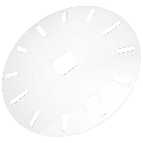 WOONEKY Uhrenschablone für Holzarbeiten Kratzfeste Oberfläche Römische Zahlen Klare Positionierungshilfe Kompatibel mit Router vorlagen Vielseitige DIY Uhr Ziffern Schablone von WOONEKY