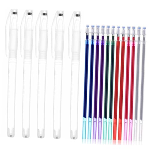 WOONEKY Wasserlösliche Schneiderkreide Stoffmarker Bunte Nachfüllminen Stifte Gewebe Stifte für Quilten Nähen und Präzise Markierungen ohne Rückstände WOONEKY Wasserlösliche Schneiderkreide Stoffmarker Bunte Nachfüllminen Stifte Gewebe Stifte für Quilten Nähen und Präzise Markierungen ohne Rückstände von WOONEKY