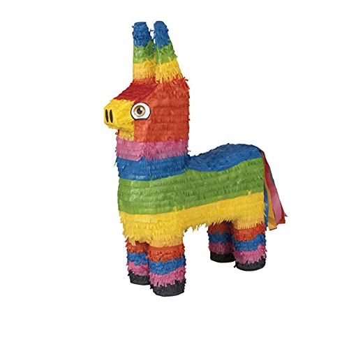 WOOOOZY NEU Pinata Esel bunt, für Kinder-Geburtstag oder mexikanische Mottoparty, Ideal zum Befüllen mit Süßigkeiten und Geschenken von PAPSTAR