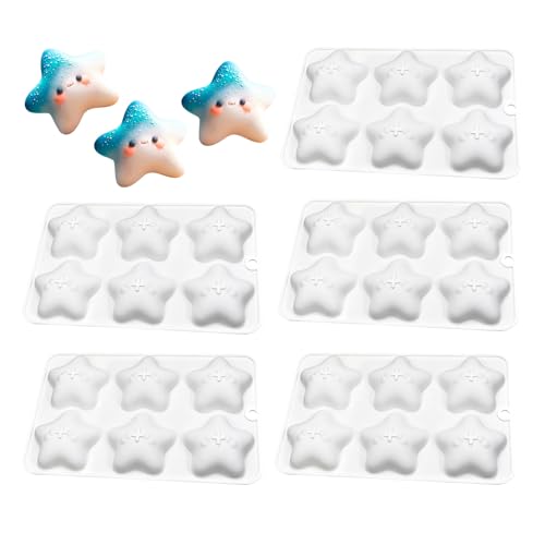 Flexible Back- und Bastelformen aus Silikon in Sternform zum Basteln, Backen, Seifenherstellung Flexible Back- und Bastelformen aus Silikon in Sternform zum Basteln, Backen, Seifenherstellung von WOOSEO