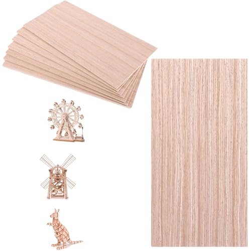 WOPPLXY 10 Stück Sperrholzplatte 3mm, 300 x 150 mm Bastelholz aus Nussbaumholz, Dünne Holzplatten zum Basteln für Bastelarbeiten, Malen, Laserschnitt, Modellbau WOPPLXY 10 Stück Sperrholzplatte 3mm, 300 x 150 mm Bastelholz aus Nussbaumholz, Dünne Holzplatten zum Basteln für Bastelarbeiten, Malen, Laserschnitt, Modellbau von WOPPLXY