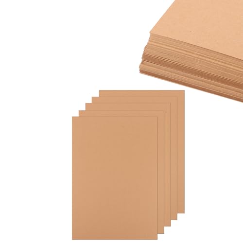 WOPPLXY 100 Blatt Natur Kraftpapier, 42 x 29,7 cm Bastelkarton A3, 210g/m² Braun Kartonpapier für DIY Karten, Einladungen, Bastelarbeiten, Speisekarten WOPPLXY 100 Blatt Natur Kraftpapier, 42 x 29,7 cm Bastelkarton A3, 210g/m² Braun Kartonpapier für DIY Karten, Einladungen, Bastelarbeiten, Speisekarten von WOPPLXY