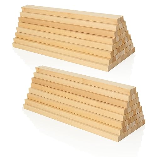 WOPPLXY 100 Stück Holzstäbchen zum Basteln, Holzblock aus Lindenholz, 25x1x1cm Quadratische Holzstäbe für Handwerk, Heimwerker, Schnitzen WOPPLXY 100 Stück Holzstäbchen zum Basteln, Holzblock aus Lindenholz, 25x1x1cm Quadratische Holzstäbe für Handwerk, Heimwerker, Schnitzen von WOPPLXY