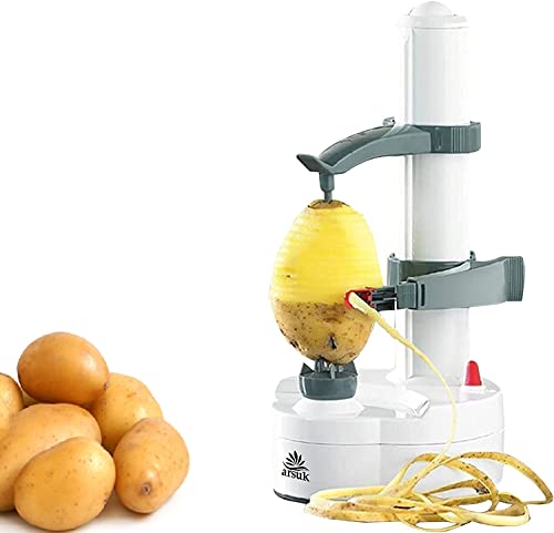 WOQLIBE Kartoffelschäler elektrisch Automatisch Drehen Apfel Schäler Kartoffel Schälen Maschine Gemüse Cutter Rostfreier Stahl Küche Peeling Werkzeug von WOQLIBE