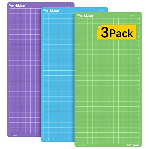 WORKLION Schneidematte 30x60 für Cricut: Cricut Explore One/Air/Air 2/Maker Variety Adhesive Sticky (Standard Grip, Light Grip, Strong Grip), rutschfeste strapazierfähige Matte, Ersatzzubehör von WORKLION