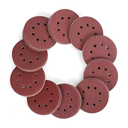 WORKPRO 150 Stück Schleifpapier 125mm Klett Schleifscheiben, Schleifblätter Körnung 60/80/100/150/180/240/320/400/600, 8 Loch Rund für Exzenterschleifer WORKPRO 150 Stück Schleifpapier 125mm Klett Schleifscheiben, Schleifblätter Körnung 60/80/100/150/180/240/320/400/600, 8 Loch Rund für Exzenterschleifer von WORKPRO