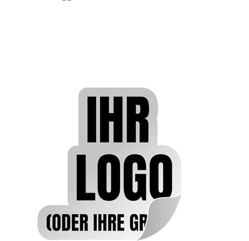 100 personalisierbare Mehrzweck-Aufkleber – Fügen Sie Ihr Logo oder Ihre Grafik ein. Wählbare Größe von 2 cm bis 20 cm. Ideal für Dekorationen, Etiketten, und kreative Projekte (Sagoma) von WORLD SELL