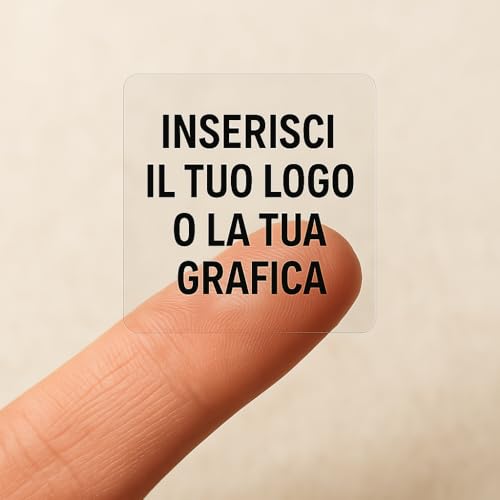 30 personalisierte Aufkleber mit Schrift, Logo oder Bild – transparente Aufkleber nach Maß für Unternehmen, Veranstaltungen oder persönlichen Gebrauch (Quadrat) von WORLD SELL