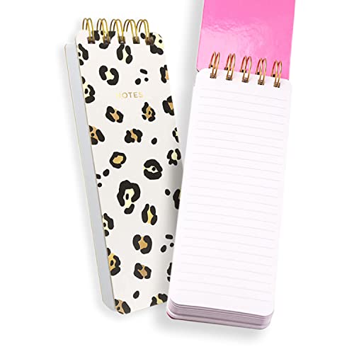 Eccolo Notizblock, Spiralbindung, stabil, 7,6 x 21,6 cm, 300 Seiten, Leopardenmuster Eccolo Notizblock, Spiralbindung, stabil, 7,6 x 21,6 cm, 300 Seiten, Leopardenmuster von WORLD TRAVELER