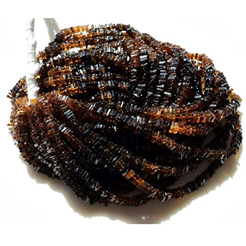 Perlen Edelstein Petro Turmalin Heishi, Turmalin Heishi, Turmalin Perlen, 4 mm Perlen, Heishi Spacer Perle, Heishi Perle, 20,3 cm Code-HIGH-50643, Edelstein Metallstein von WORLD WIDE GEMS