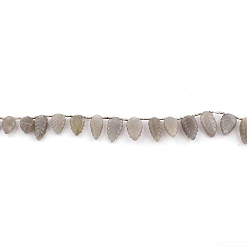 World Wide Gems Perlen Edelstein, 1 Strang, natürlicher grauer Mondstein, geschnitzte Blatt-Briolette, graue Mondstein-Blattperlen, 8 mm x 6 mm - 18 mm x 10 mm, Code-HIGH-14063, Edelstein-Metallstein World Wide Gems Perlen Edelstein, 1 Strang, natürlicher grauer Mondstein, geschnitzte Blatt-Briolette, graue Mondstein-Blattperlen, 8 mm x 6 mm - 18 mm x 10 mm, Code-HIGH-14063, Edelstein-Metallstein von WORLD WIDE GEMS