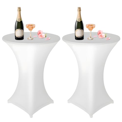 2 er-Set Weiß Stehtisch Stehtischhusse, Ø 80-85 cm Rund Stehtischdecken Elastisch Weiß Stretch Tischdecken mit Fußtaschen, für Bar Runde Tische Hochzeiten Geburtstagsfeiern Bankette-80 x 110 cm 2 er-Set Weiß Stehtisch Stehtischhusse, Ø 80-85 cm Rund Stehtischdecken Elastisch Weiß Stretch Tischdecken mit Fußtaschen, für Bar Runde Tische Hochzeiten Geburtstagsfeiern Bankette-80 x 110 cm von WORLUDE