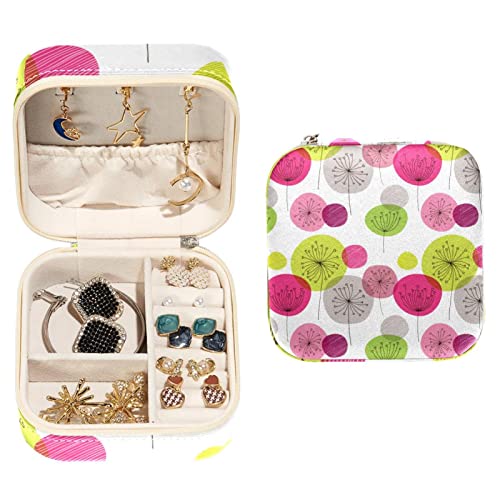 WOSHJIUK Schmuckschatulle Tragbare Reiseschmuckschatulle,nahtlose blume rosa grün,Leder-Schmuckkästchen, kleiner Schmuck-Organizer WOSHJIUK Schmuckschatulle Tragbare Reiseschmuckschatulle,nahtlose blume rosa grün,Leder-Schmuckkästchen, kleiner Schmuck-Organizer von WOSHJIUK