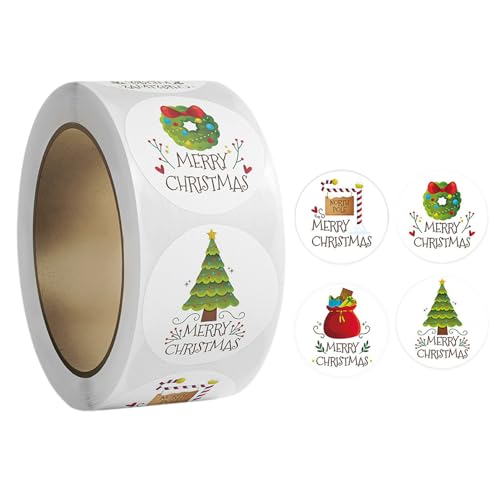 WOTEG Weihnachts-Geschenketiketten-Aufkleber - Beschreibbare Cartoon-Aufkleber mit starker Haftung - Saisonale Dekorationen für Geschenktüten, Papiertüten, Grußkarten, Umschläge, Schreibtische WOTEG Weihnachts-Geschenketiketten-Aufkleber - Beschreibbare Cartoon-Aufkleber mit starker Haftung - Saisonale Dekorationen für Geschenktüten, Papiertüten, Grußkarten, Umschläge, Schreibtische von WOTEG