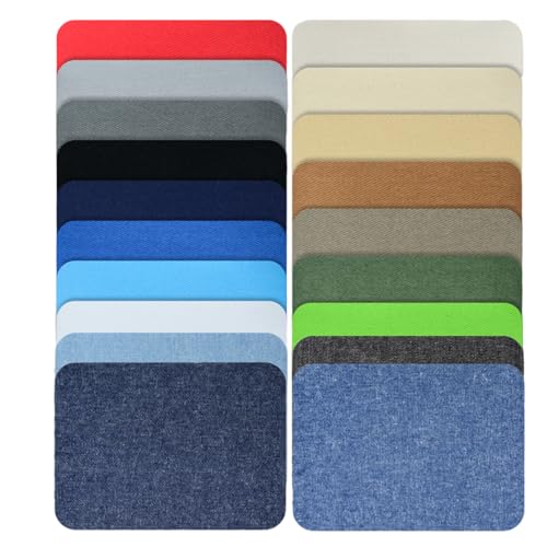 19pcs Bügellose Jeans Patches 105x75mm Rechteck Pathces Dekorative Patches Für Jeanshemd Jacken Kleidung Dekoration 19pcs Bügellose Jeans Patches 105x75mm Rechteck Pathces Dekorative Patches Für Jeanshemd Jacken Kleidung Dekoration von WOURRD