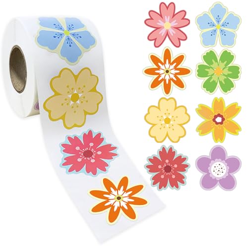 500 Counts Blumenversiegelungsaufkleber 1 5 Zoll Selbstkleberpapieretiketten Für Verpackungen Hochzeitstagsanbieter Vorräte 500 Counts Blumenversiegelungsaufkleber 1 5 Zoll Selbstkleberpapieretiketten Für Verpackungen Hochzeitstagsanbieter Vorräte von WOURRD