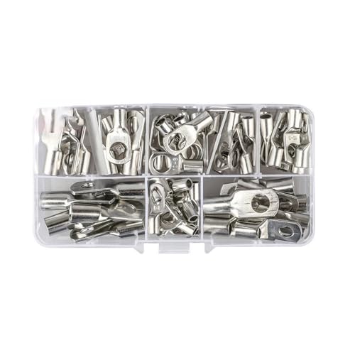 60pcs Drahtanschlüsse Coppers Drahtlungen Ringe Klemmen Batteriekabel Kabelbatterie Batterie Drahtschweißkabelanschlüsse von WOURRD