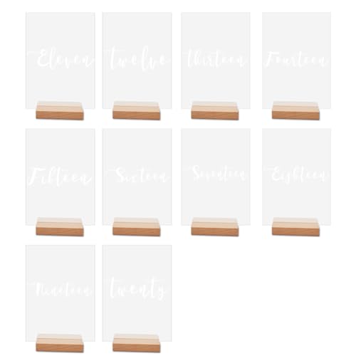 Clear Acryl Tischnummer Schild Mit Number Markzeichen Für Home Restaurant Tischdekoration Geschenk Clear Acryl Tischnummer Schild Mit Number Markzeichen Für Home Restaurant Tischdekoration Geschenk von WOURRD
