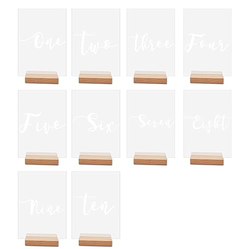 Clear Acryl Tischnummer Schild Mit Number Markzeichen Für Home Restaurant Tischdekoration Geschenk Clear Acryl Tischnummer Schild Mit Number Markzeichen Für Home Restaurant Tischdekoration Geschenk von WOURRD