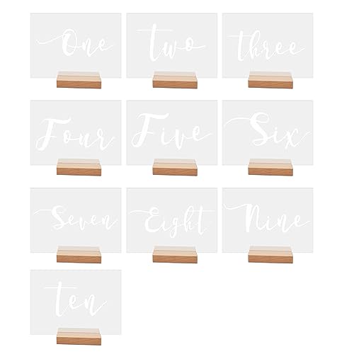 Clear Acryl Tischnummer Schild Mit Number Markzeichen Für Home Restaurant Tischdekoration Geschenk Clear Acryl Tischnummer Schild Mit Number Markzeichen Für Home Restaurant Tischdekoration Geschenk von WOURRD