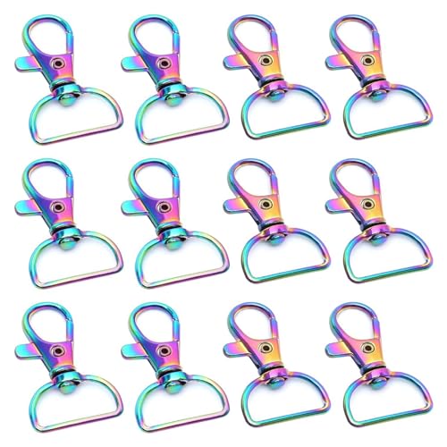 Metallschmuckschnalle Mit Für Keyring Hummerkrallenverschluss Armband Schlüsselbund D Förmige Hundschnalle Geeignet Für Handwerks von WOURRD